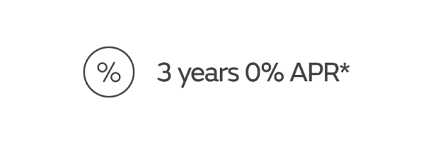 3 years 0% APR*
